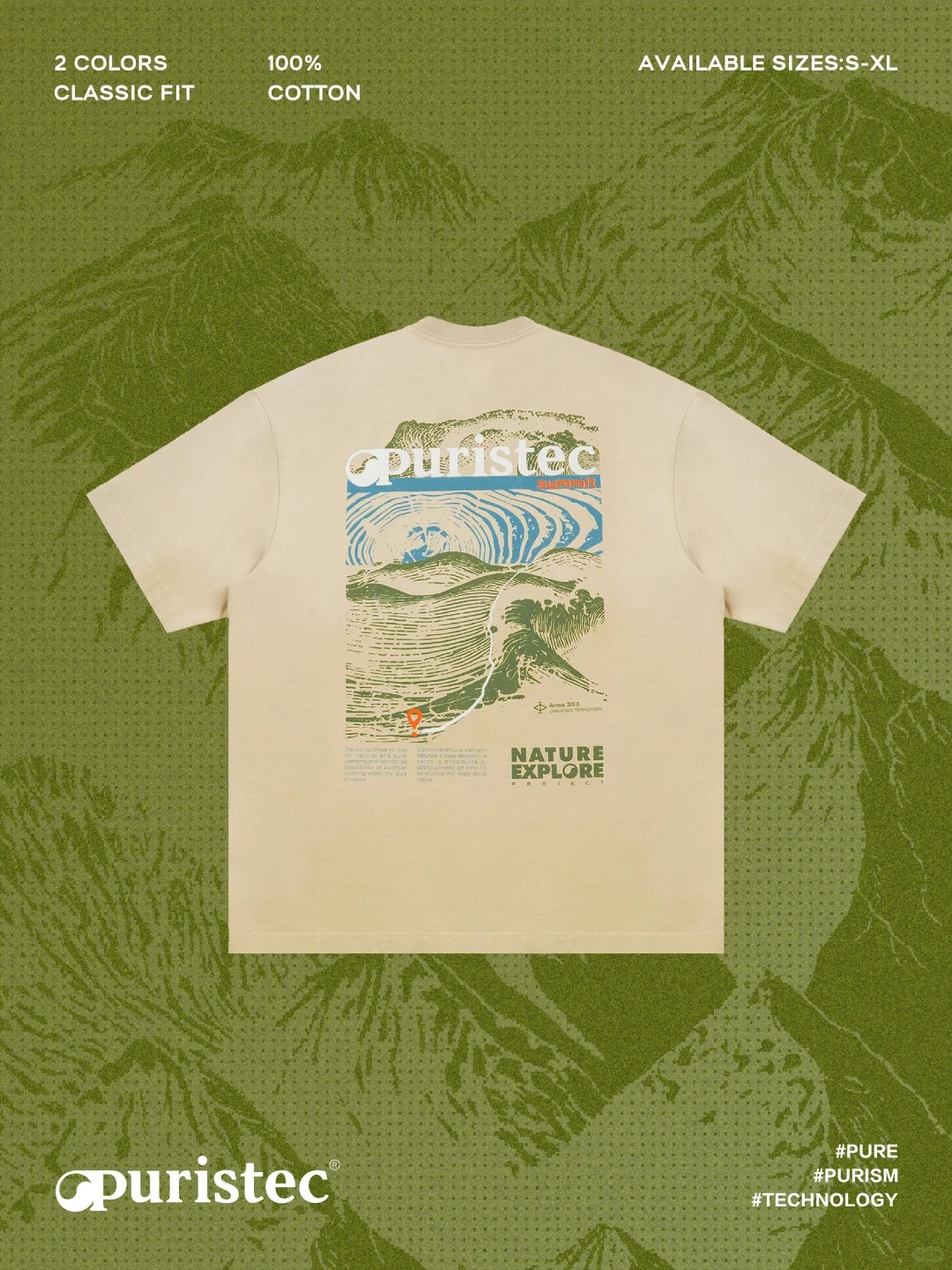 将山脉穿在身上⛰️｜PURISTEC水洗渐变T恤_1_PURISTEC_来自小红书网页版